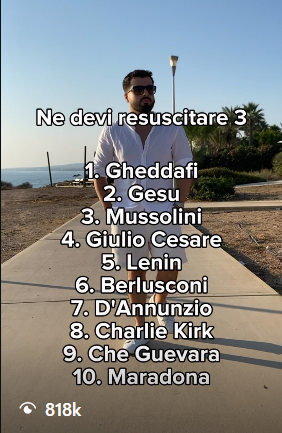 Reel “Ne devi resuscitare 3” con 818k views